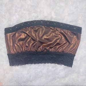 Free People Intimately Copper & Black bralette NWT